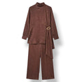 The Signature Drawstring Set in Brick