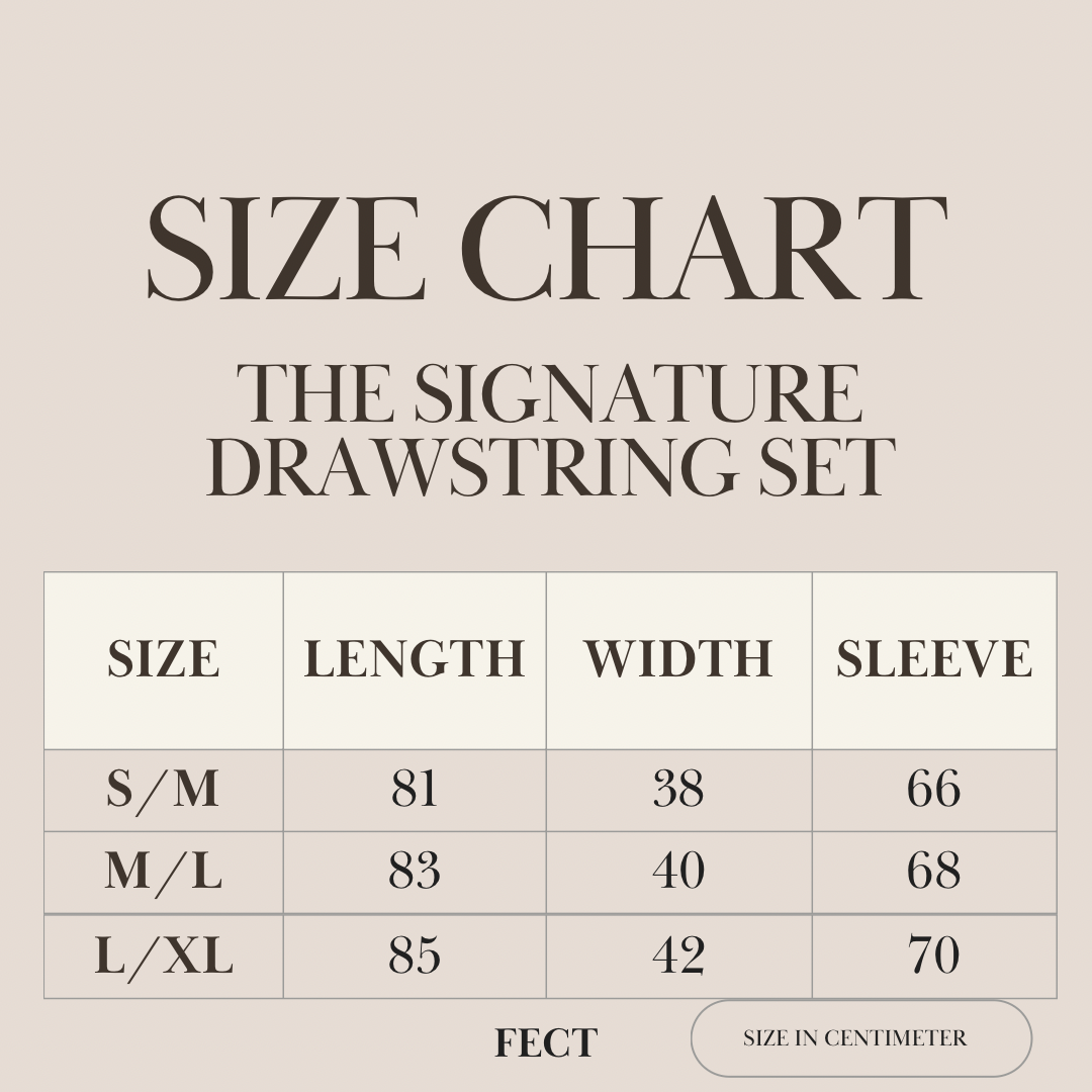 The Signature Drawstring Set in Brick